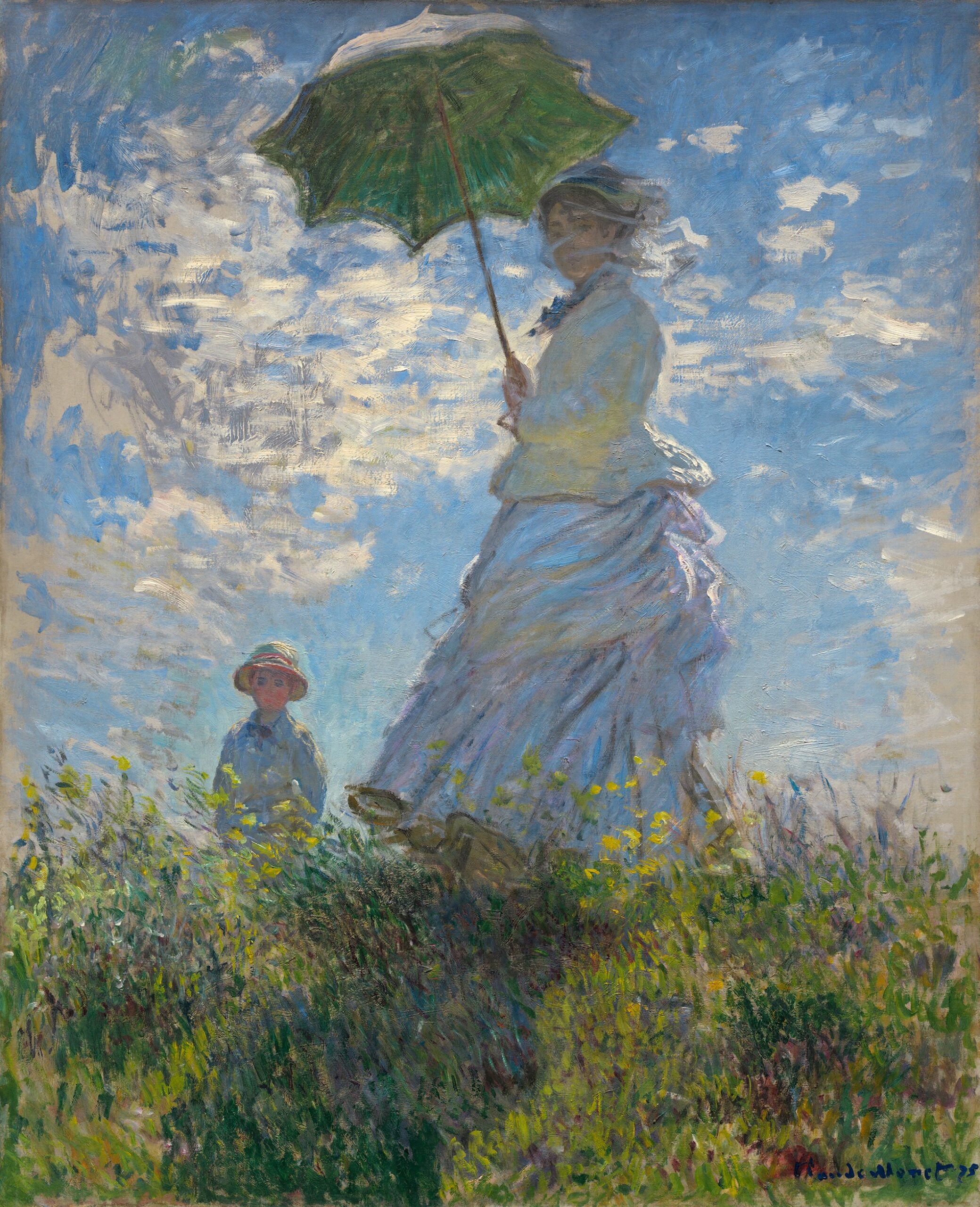 アートフレーム ) Claude Monet 庭園での昼食-www.malaikagroup.com